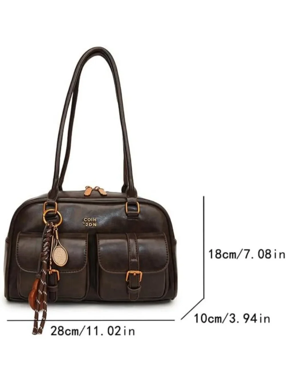 Vintage Y2K Hobo Tote Shoulder Bag for Women | Stylish PU Leather Top Handle